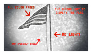 incorrectly displayed flag