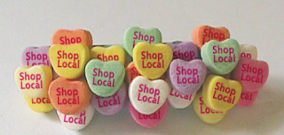 Shop Local Valentine Hearts