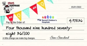 CMN Fundraiser Check