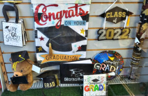 graduation gift window display