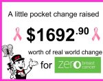 Thank you for helping raise $1,692 for Zero Breast Cancer in October 2022