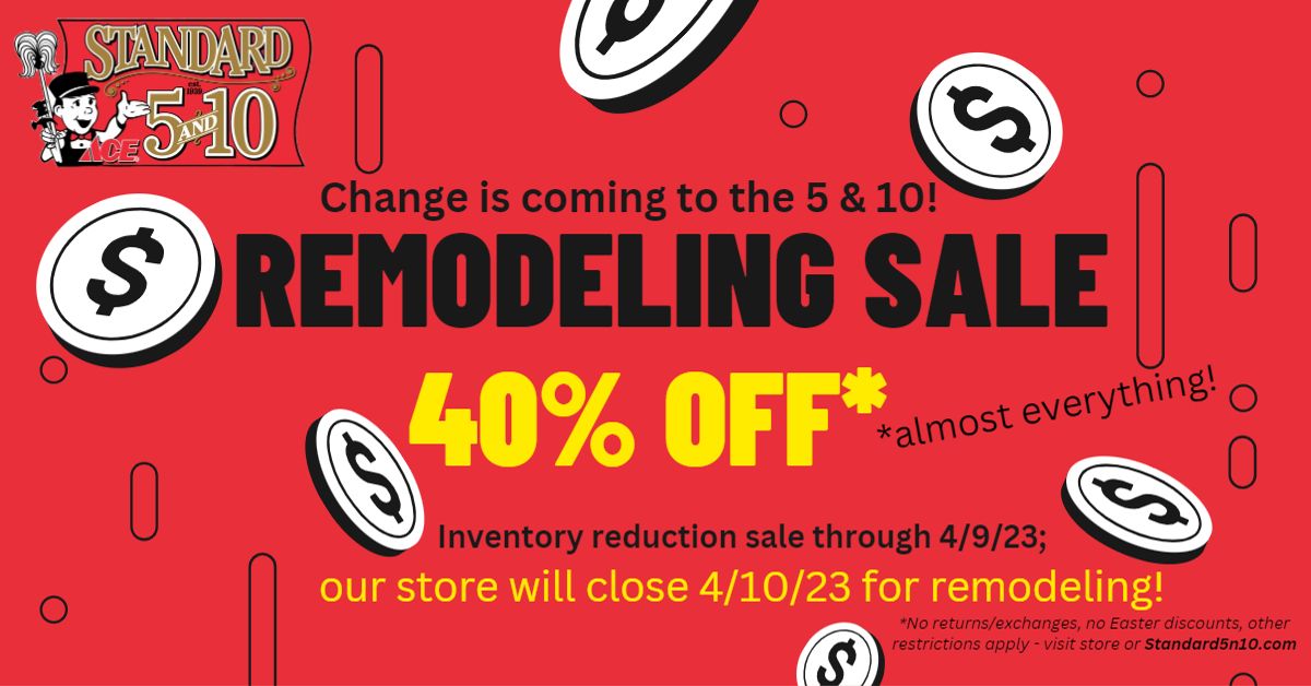 40% off* almost Everything!